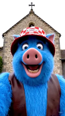 🐷 Promis… celle-là j’l’ai pas apprise au catéchisme 😇🤣 #cochonbleu #pretres #eglise #enfant #humour 