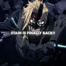 STAIN IS FINALLY BACK !!! #myheroacademia #mha #stain #anime #animeedit 