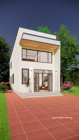 Nhà gác lửng 4 phòng ngủ. 2 phòng vệ sinh. 1 phòng khách. 1 gian thờ riêng và 1 phòng bếp #nhagaclung #nhahiendai #nhadep 