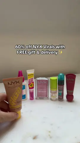60% off NYX Virals with a free gift and free delivery…7 of their most viral products for under £30 👀  @NYX Professional Makeup  #nyxcosmetics #tiktokmademebuyit #WhatsForYou #viralproducts #giftideasforher 