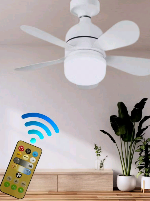 Dê uma olhada em Ventilador de Teto Silencioso com Lâmpada Led Bulbo 80w Controle BF BQ Bivolt 5 Pás Flowers por R$57,65. Compre na Shopee agora! https://s.shopee.com.br/AA8HLQsQ0E?share_channel_code=1