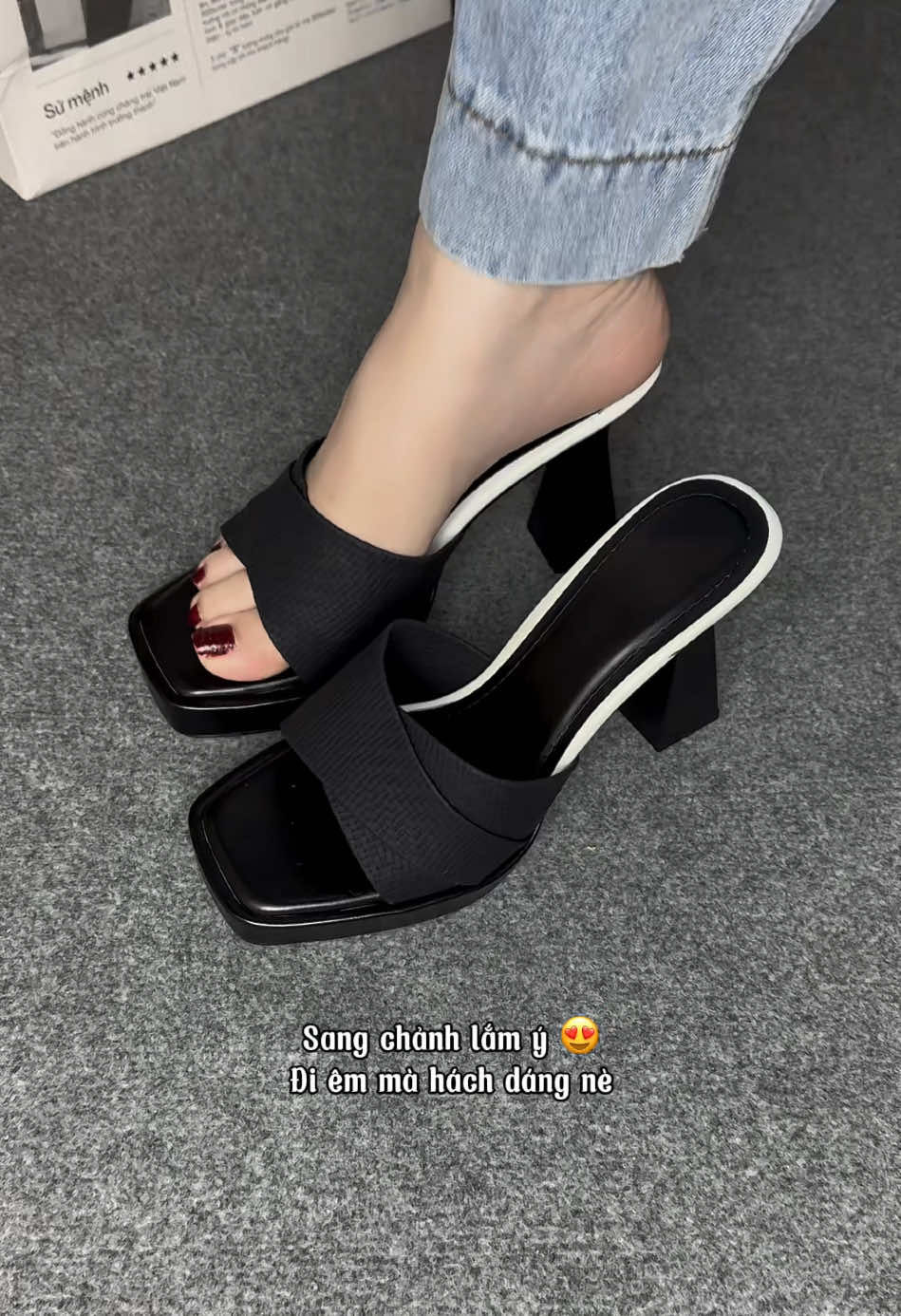 Sang chảnh lắm nha #giaycaogot #giaydep #reviewlamdep 