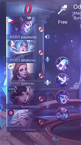 ZODIAC SKIN!😎🤘🏻 @REBOメAinah. @REBOメPayee. @REBOメAyiedah. @Dm. #REBOGIRLS #zodiacskin #mobilelegends #hrhplys #foryou 