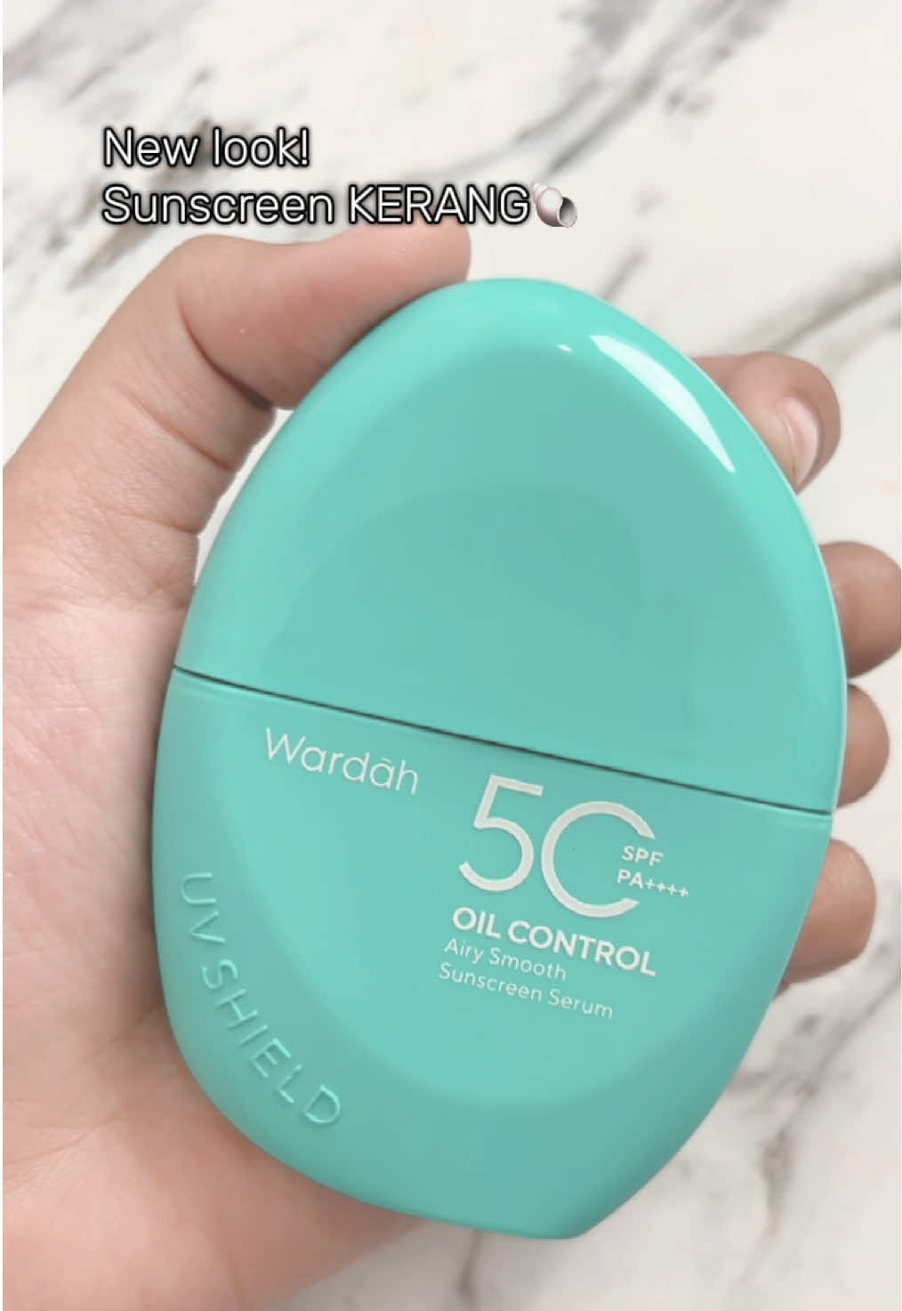 Lucu banget, bentuk mirip kerang ya new airy yang 40ml!🥰 #sunscreen #wardah -D