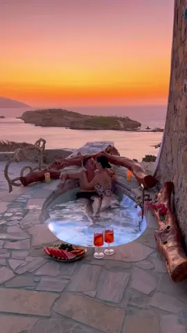 This is your sign to plan a romantic trip to Greece! 🌹🥂 #agalialuxurysuites #greece @Agalia Luxury Suites 