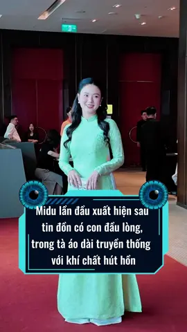 Midu lần đầu xuất hiện sau tin đồn có con đầu lòng, trong tà áo dài toát lên khí chất rất phú bà mà rất hào môn #Saosieutoc #Midu #TinhhoaViet #showbiz 