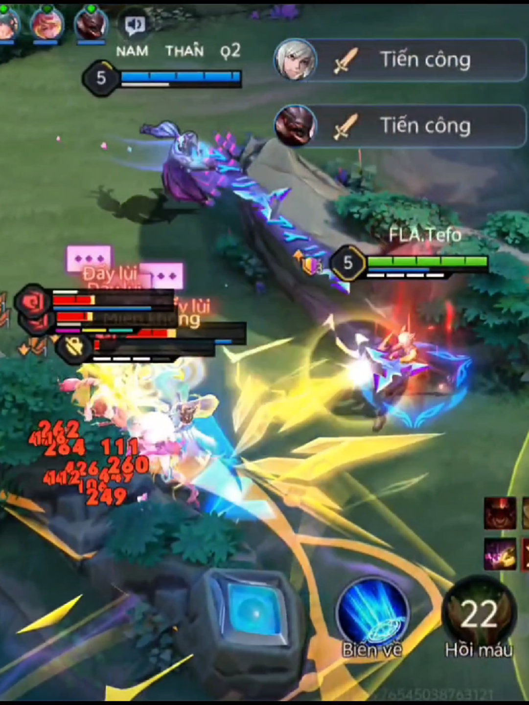 Tái hiện pha wombo combo của V Gaming #Wombocombo #vgaming #lienquanmobile_garena #xh #tefo 