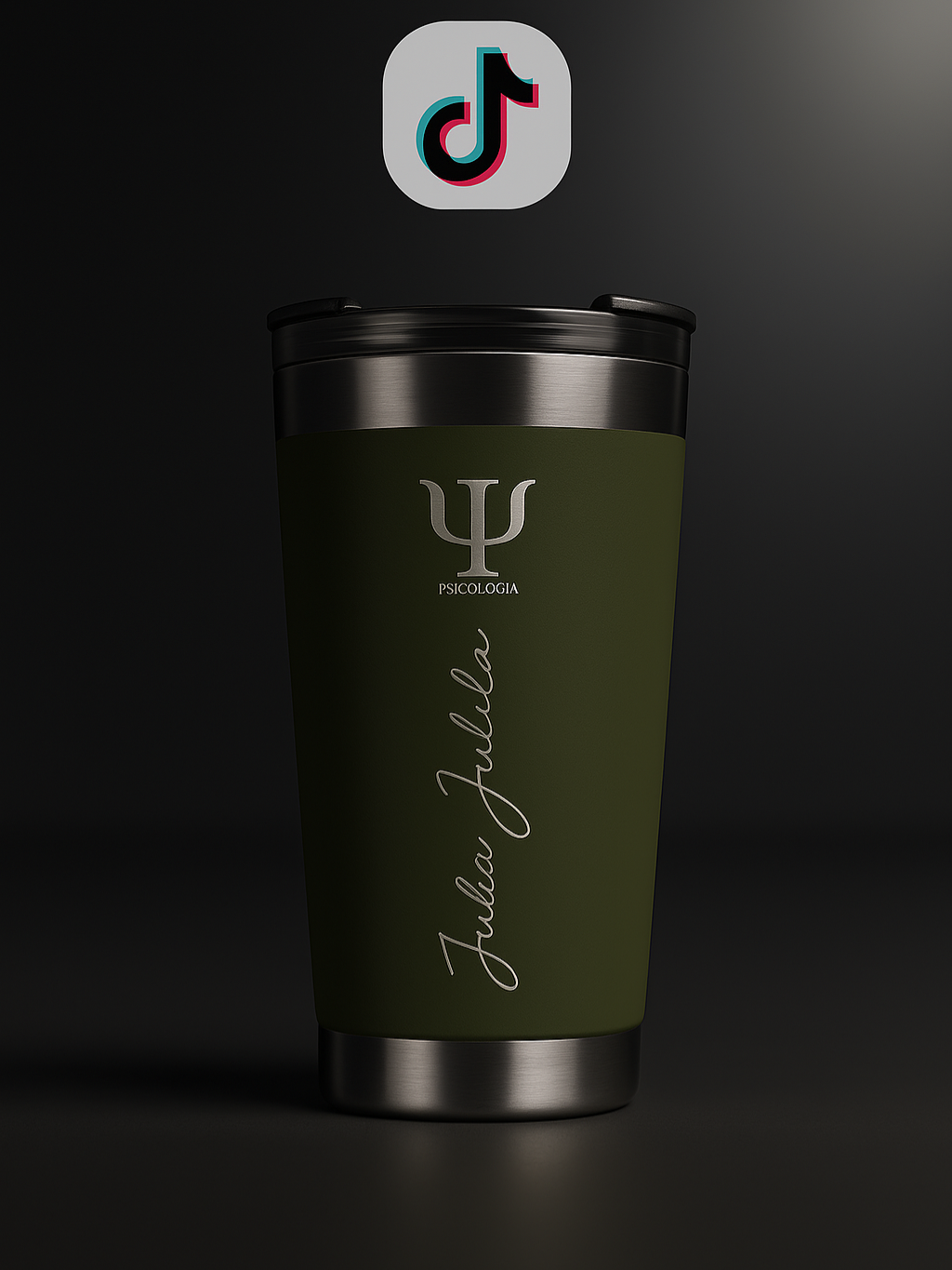Copo térmico personalizado com seu nome ou logo. Mantém a temperatura por horas, com estilo, qualidade e exclusividade em cada detalhe. #produtos #shopee ##tiktokshop
