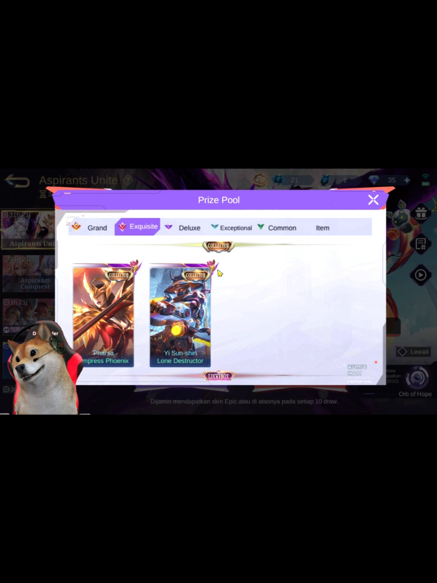 Penjelasan Di jamin dapat collector dan luckybox di event aspirants #mlbbcreator #MLBBNEXT2025 #mlbb #mobilelegends 