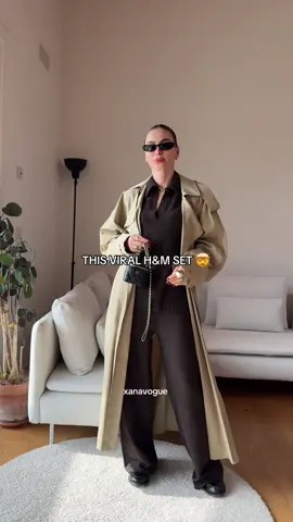 obs! this viral @H&M coord set 🤯 I trying M 🍁 #coordset #matchingset #twopieceset #hm #FALLFASHION 