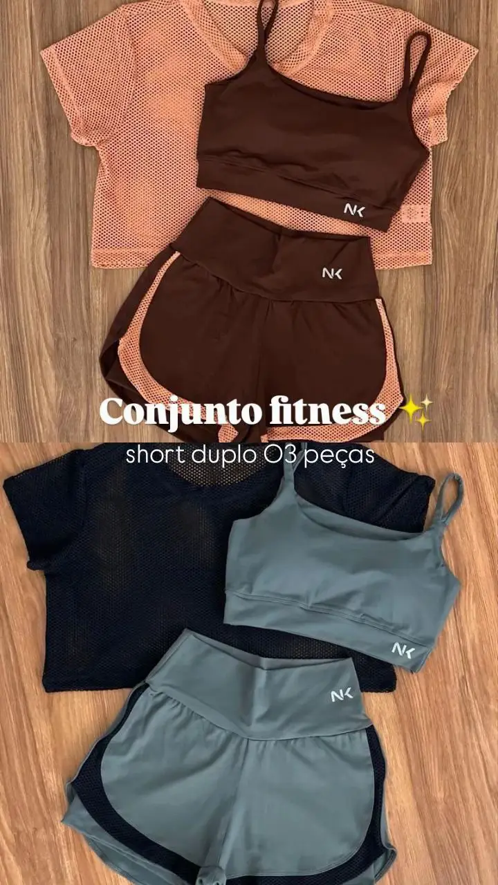 ✨Treino completo pedi look completo ✔️  #shope #conjuntos #treinocomestilo 