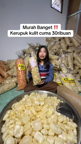 Kerupuk kulit cuma 30ribuan aja bunda 🥰 #kerupukkulit #kerupuk 