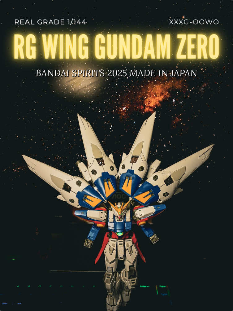 Dawn of Wings of Light                                                                                —————————————————-                                                                                                                                                                            RG WING GUNDAM ZERO 1/144 Bandai 2025 in Made in japan.                                                                                     [Shot by P-GUNDAM].                                                                                                                          #gundam #gundamwing #gundamcommunity #gundambuilder #gundamthailand 
