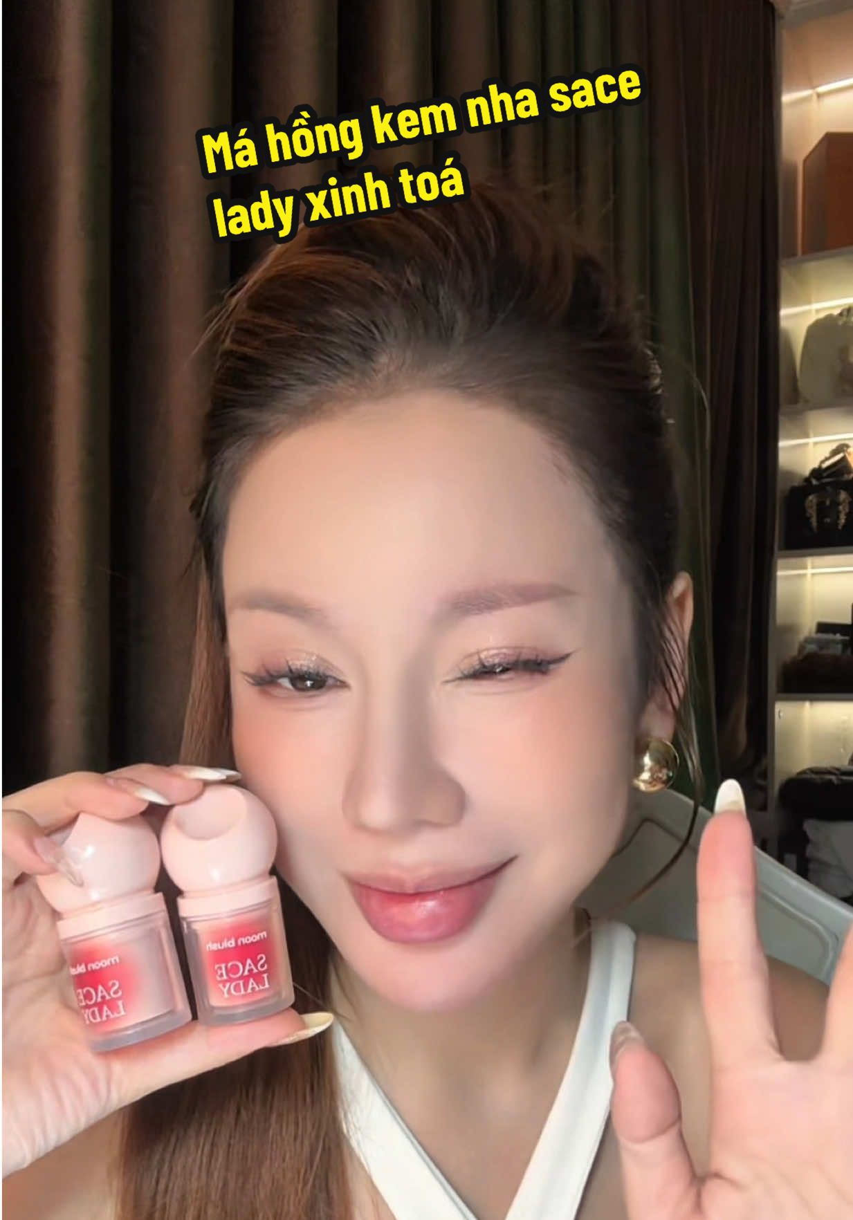 Má hồng kem tiên lợi nhà sace lady xinh quâ #chiasekinhnghiem #u40vẫnphaixinhđẹp #reviewlamdep❤️ #chualan #saceladycosmetic 