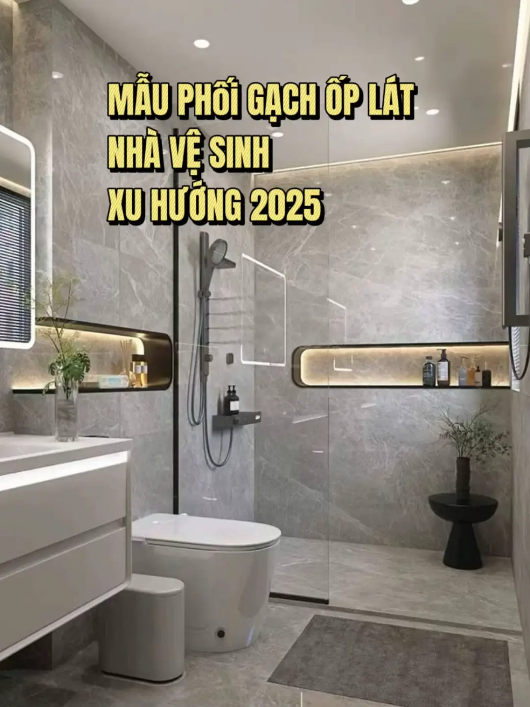 Chân ái cho anh chị nào mê style tối giản – hiện đại – dễ lau chùi 🚿 Mỗi mẫu đều mang đến cảm giác sạch sẽ, thoáng đãng và tinh tế cho không gian. Anh chị thích mẫu nào nhất? #phongtamdep #gachoplat #gachgiare  #gachdep2025 #noithatnhadep 