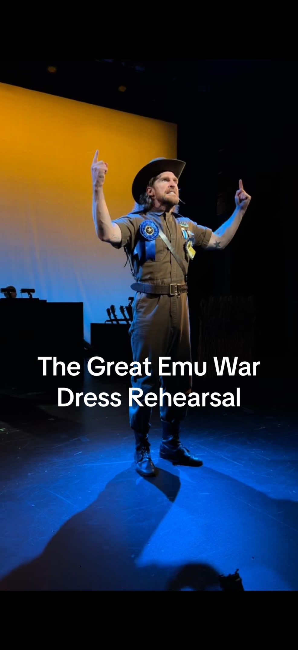 Do you hate birds as much as Major Meredith? Check out this Dress Rehearsal Sneak Peek from The Great Emu War. Now playing through Oct 26 at Goodspeed’s Terris Theatre in Chester, CT.  Featuring @Taylor Crousore as the bird hating bad guy.  #newmusical #emu #broadway #theatre #thegreatemuwarmusical 