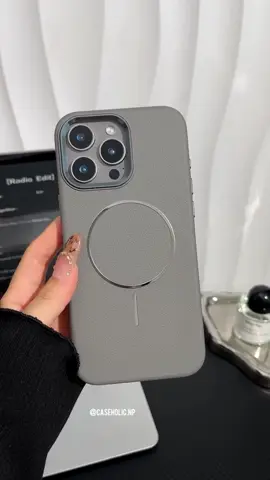 Elegant And Minimal, This iPhone Case Features A Smooth Leather Texture That Adds A Touch Of Luxury And Sophistication. The Built-In MagSafe Ring Ensures Effortless Wireless Charging And Secure Magnetic Attachment. Designed With Precision Cutouts, It Offers Full Protection While Maintaining A Sleek And Modern Look Perfect For Everyday Style And Function.  Available for all models From iPhone 11 to 16 Pro Max  Dm us for details and enquiries #case #phonecase #nepal #foryou #caseholic