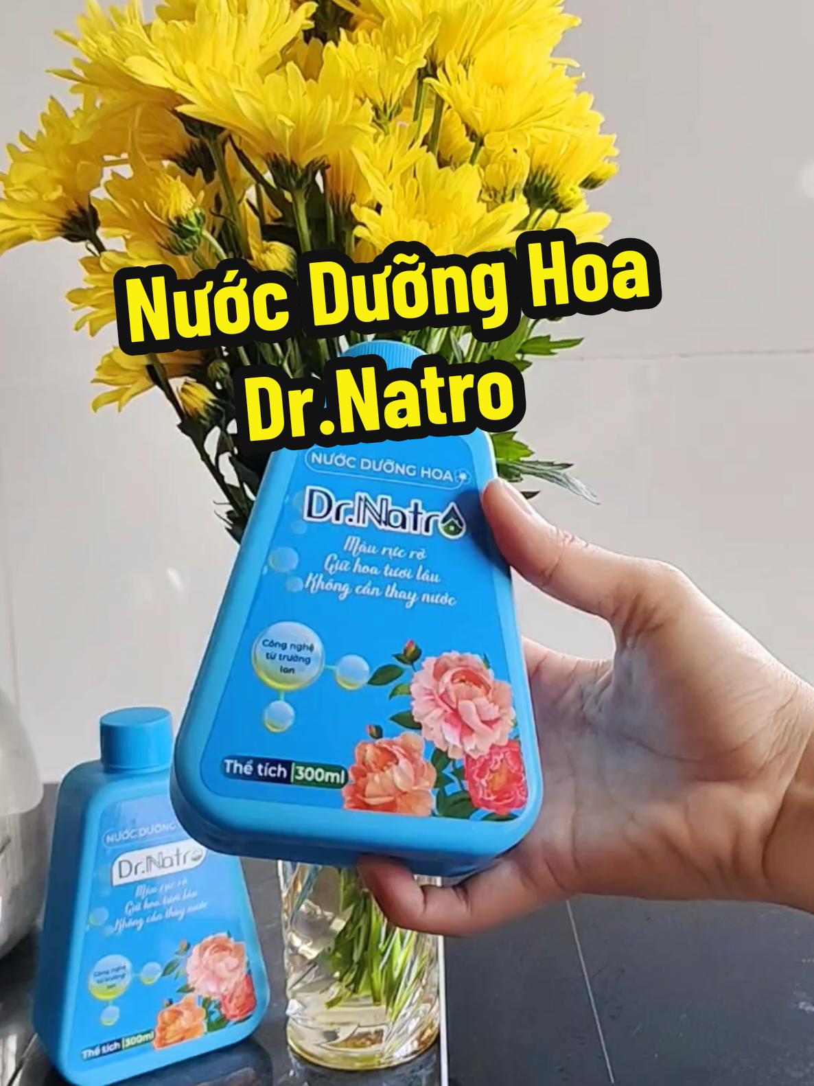 Nước Dưỡng Hoa Dr.Natro giúp hoa tươi lâu, đều màu, mà nước ko có mùi khó chịu  #nhikhenhreview #nuocduonghoa #nuocduonghoadrnatro #nuocduonghoatuoilau #hoatuoi 