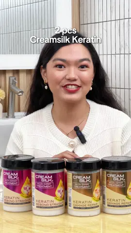Besties, saan ka pa makakakuha ng 2 big 650ml Creamsilk Keratin conditioners for just 200+ pesos 😍✨ only here sa 10.10 Sale! Naka-Buy 1 Take 1 pa kaya perfect pang-stocks for your hair goals 💖. Wag magpahuli kasi ubusan levels na, check your basket now 🛒🔥#WatsonsBudolTok #1010sale 