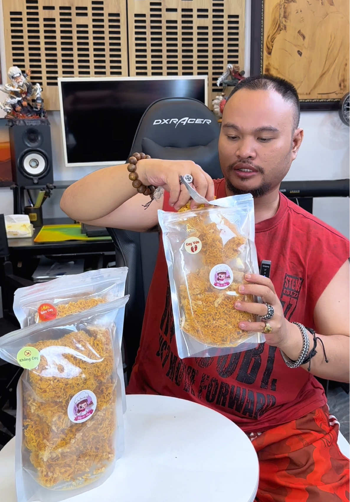 Cơm cháy ê hề chà bông bà conn ơii 🥸 #vinhrau #comchaychabong 
