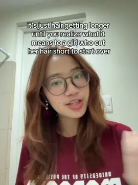 cut my hair short asf last november out of depression from life & acads, now we're so back 😝☝️#fyp #healing