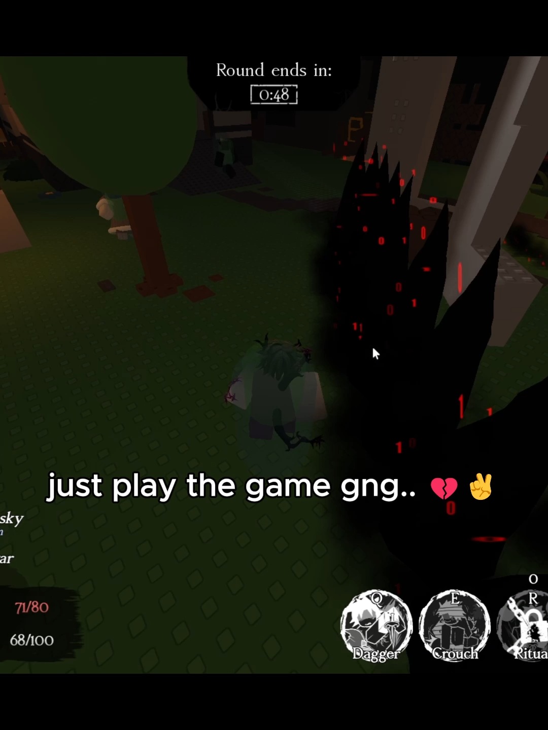 just started banging out of nowhere 😭✌️💔 #forsaken #roblox #forsakenroblox #xyzbca #fyp #weareforsaken #funny