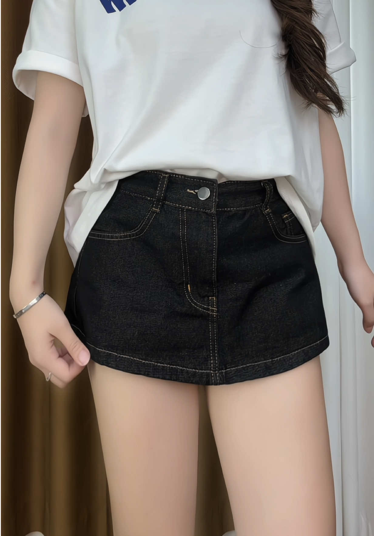 Cạp trễ vừa dễ mặc lắm nha mấy ní #xuhuong #quần #thoitrangnu 