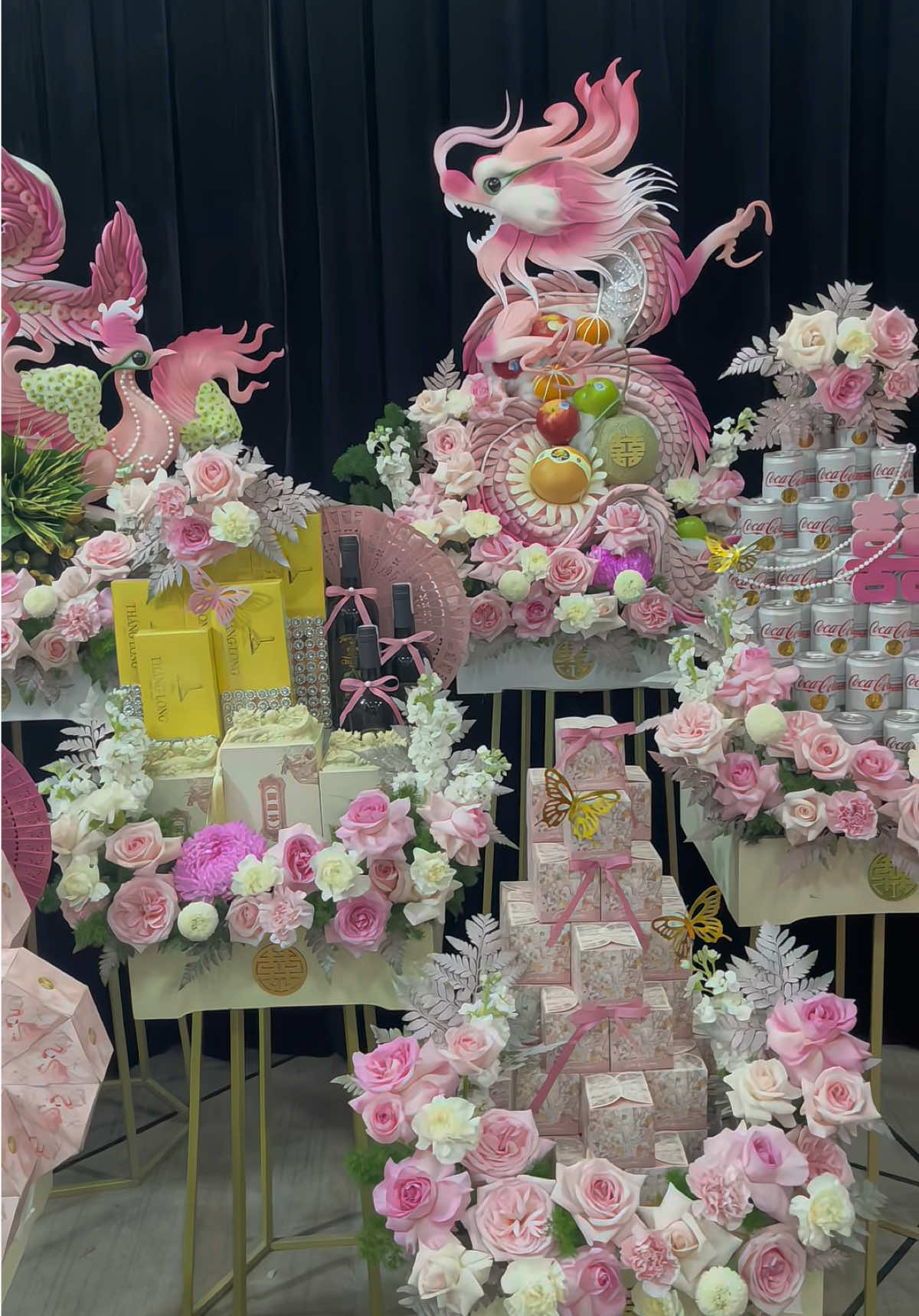 Bộ 7 lễ tone hồng cho cô 🍓thích sự nhẹ nhàng🎀 #ngoclongwedding #trapcuoihoihiendai #trapcuoihungyen #89hungyen #leanhoi 