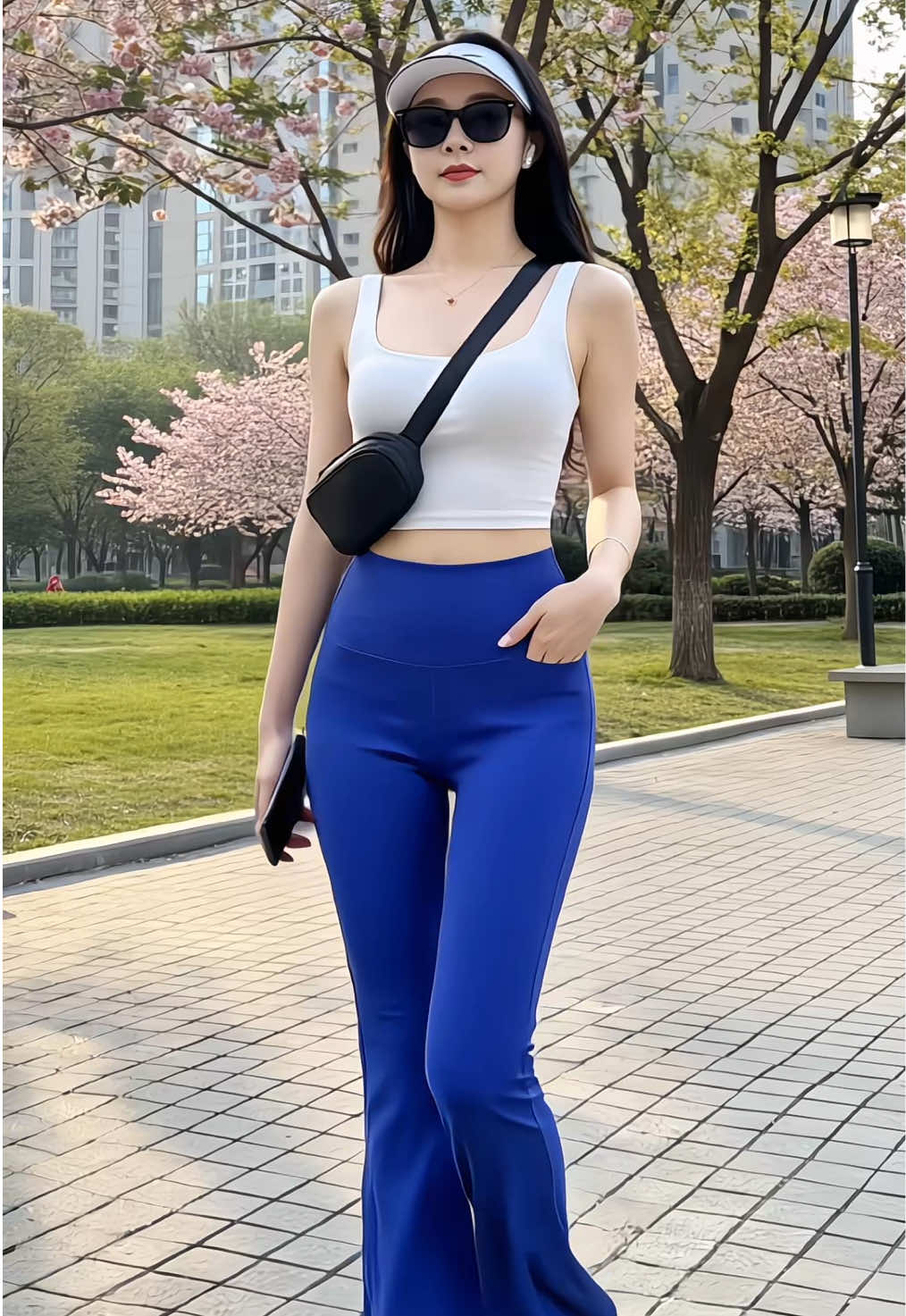 Quần loe tập yoga tập gym yoga #xuhuong #viral #quanlegging #quanongloe #quantapgym 