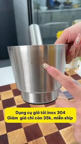 Bộ cối chày inox #xuhuong #reels #giadung