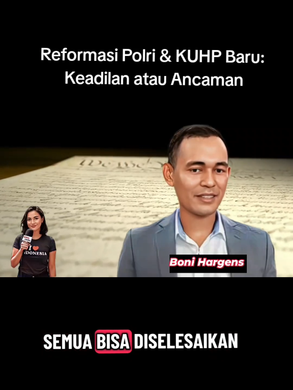 💥 Reformasi Polri & KUHP baru — katanya demi keadilan, tapi kenapa malah terasa makin menakutkan? 😶 Reformasi jangan cuma slogan, hukum jangan jadi alat kekuasaan. #ReformasiPolri #KUHPBaru #NegaraHukum #bonihargens #kringkring 
