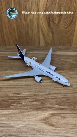 Mô hình máy bay B777-200F Lufthansa Cargo (interactive series) tỉ lệ 1:400 JC Wings  #mohinhmaybay #maybaymohinh #aircraftmodel #jcwings #b777 