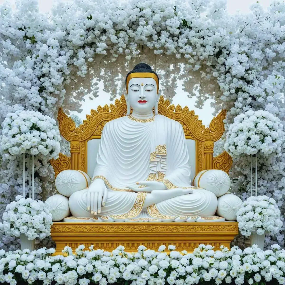 နမောတဿ ၊ ဘဂဝတော ၊ အရဟတော ၊ သမ္မာသမ္ဗုဒ္ဓဿ ။  နမောတဿ ၊ ဘဂဝတော ၊ အရဟတော ၊ သမ္မာသမ္ဗုဒ္ဓဿ ။  နမောတဿ ၊ ဘဂဝတော ၊ အရဟတော ၊ သမ္မာသမ္ဗုဒ္ဓဿ ။ 
 မဟာဝေဒဗ္ဗမန္တန်တော် 
 ၁ ။ ဗုဒ္ဓံ သရဏံ ဂစ္ဆာမိ။
 ဣတိပိ သော ဘဂဝါ အရဟံ သမ္မာသမ္ဗုဒ္ဓေါ ဝိဇ္ဇာစရဏသမ္ပန္နော သုဂတော လောကဝိဒူ အနုတ္တရော ပုရိသဒမ္မသာရထိ သတ္ထာ ဒေဝမနုဿာနံ
 ဗုဒ္ဓေါ ဘဂဝါတိ။
 နတ္ထိ မေ သရဏံ အညံ၊
 ဗုဒ္ဓေါ မေ သရဏံ ဝရံ။
 ဧတေန သစ္စဝဇ္ဇေန၊
 ဟောတု မေ ဇယမင်္ဂလံ။ ဟောတု မေ အာယုဝဍ္ဎနံ၊
 ဟောတု မေ သုခဝဍ္ဎနံ။
 ၂။ ဓမ္မံ သရဏံ ဂစ္ဆာမိ။
 သွာက္ခာတော ဘဂ၀တာ ဓမ္မော သန္ဒိဋ္ဌိကော အကာလိကော
 ဧဟိပဿိကော သြပနေကျိကော ပစ္စတ္တံ ဝေဒိတဗ္ဗော ဝိညူဟီတိ။
 နတ္ထိ မေ သရဏံ အညံ၊ ဓမ္မော မေ သရဏံ ဝရံ။
 ဧတေန သစ္စဝဇ္ဇေန၊
 ဟောတု မေ ဇယမင်္ဂလံ။
 ဟောတု မေ အာယုဝဍ္ဎနံ၊
 ဟောတု မေ သုခဝဍ္ဎနံ။
 ၃။ သံဃံ သရဏံ ဂစ္ဆာမိ။
 သုပ္ပဋိပန္နော ဘဂဝတော သာဝကသံဃော။
 ဥဇုပ္ပဋိပန္နော ဘဂဝတော သာဝကသံဃော။ ဉာယပ္ပဋိပန္နော ဘဂဝတော သာဝကသံဃော။
 သာမီစိပ္ပဋိပန္နော ဘဂဝတော သာဝကသံဃော။ ယဒိဒံ စတ္တာရိ ပုရိသယုဂါနိ အဋ္ဌပုရိသပုဂ္ဂလာ၊
 ဧသ ဘဂဝတော သာဝကသံဃော
 အာဟုနေယျော၊ ပါဟုနေယျော၊
 ဒက္ခိဏေယျော၊ အဉ္ဇလိကရဏီယော၊
 အနုတ္တရံ ပုညက္ခေတ္တံ လောကဿာတိ။
 နတ္ထိ မေ သရဏံ အညံ၊
 သံဃော မေ သရဏံ ဝရံ။
 ဧတေန သစ္စဝဇ္ဇေန၊
 ဟောတု မေ ဇယမင်္ဂလံ။
 ဟောတု မေ အာယုဝဍ္ဎနံ၊
 ဟောတု မေ သုခဝဍ္ဎနံ။
 ၄ ။ သမာဒိယိ ပဉ္စသီလံ၊
 အဋ္ဌင်္ဂမ္ပိ သုဒေသိတံ။
 ဧတေန သစ္စဝဇ္ဇေန၊
 ဟောတု မေ ဇယမင်္ဂလံ။
 ဟောတု မေ အာယုဝဍ္ဎနံ၊
 ဟောတု မေ သုခဝဍ္ဎနံ။
 ၅ ။ န ဇီဝိတအန္တရာယောပိ၊
 ကာတုံ ဗုဒ္ဓဿ ကေနစိ။
 ဧတေန သစ္စဝဇ္ဇေန၊
 ဟောတု မေ ဇယမင်္ဂလံ။
 ဟောတု မေ အာယုဝဍ္ဎနံ၊
 ဟောတု မေ သုခဝဍ္ဎနံ။
 ၆ ။ န ဉာဏအန္တရာယောပိ၊
 ကာတုံ ဗုဒ္ဓဿ ကေနစိ။
 ဧတေန သစ္စဝဇ္ဇေန၊
 ဟောတု မေ ဇယမင်္ဂလံ။
 ဟောတု မေ အာယုဝဍ္ဎနံ၊
 ဟောတု မေ သုခဝဍ္ဎနံ။ ၇။ န ရသ္မိအန္တရာယောပိ၊
 ကာတုံ ဗုဒ္ဓဿ ကေနစိ။
 ဧတေန သစ္စဝဇ္ဇေန၊
 ဟောတု မေ ဇယမင်္ဂလံ။
 ဟောတု မေ အာယုဝဍ္ဎနံ၊
 ဟောတု မေ သုခဝဍ္ဎနံ။
 ၈ ။ ဗုဒ္ဓေါ အဘိဇ္ဇကာယောပိ၊
 နတ္ထိ လောဟိတသူဒနံ။
 ဧတေန သစ္စဝဇ္ဇေန၊
 ဟောတု မေ ဇယမင်္ဂလံ။
 ဟောတု မေ အာယုဝဍ္ဎနံ၊
 ဟောတု မေ သုခဝဍ္ဎနံ။
 ၉ ။ သဒ္ဓါ မေ ဗုဒ္ဓသေဋ္ဌမှိ၊
 သံသယော နတ္ထိ သဗ္ဗဒါ။
 ဧတေန သစ္စဝဇ္ဇေန၊
 ဟောတု မေ ဇယမင်္ဂလံ။
 ဟောတု မေ အာယုဝဍ္ဎနံ၊
 ဟောတု မေ သုခဝဍ္ဎနံ။
 ၁ဝ။ သဒ္ဓါ မေ ဓမ္မသေဋ္ဌမှိ၊
 သံသယော နတ္ထိ သဗ္ဗဒါ။
 ဧတေန သစ္စဝဇ္ဇေန၊
 ဟောတု မေ ဇယမင်္ဂလံ။
 ဟောတု မေ အာယုဝဍ္ဎနံ၊
 ဟောတု မေ သုခဝဍ္ဎနံ။
 ၁၁။ သဒ္ဓါ မေ သံဃသေဋ္ဌမှိ၊
 သံသယော နတ္ထိ သဗ္ဗဒါ။
 ဧတေန သစ္စဝဇ္ဇေန၊
 ဟောတု မေ ဇယမင်္ဂလံ။
 ဟောတု မေ အာယုဝဍ္ဎနံ၊
 ဟောတု မေ သုခဝဍ္ဎနံ။
 ၁၂။ နတ္ထိ မေ သရဏံ အညံ၊  ဗုဒ္ဓေါ မေ သရဏံ ဝရံ။ ဧတံ သရဏံ ဥပေမိ၊ မယိ ကင်္ခါ န ဝိဇ္ဇတိ။  ဧတေန သစ္စဝဇ္ဇေန၊ ပဝဿန္တု သတ္တရတနာ။  နတ္ထိ မေ သရဏံ အညံ၊ ဓမ္မော မေ သရဏံ ဝရံ။
 ဧတံ သရဏံ ဥပေမိ၊ မယိ ကင်္ခါ န ဝိဇ္ဇတိ။  ဧတေန သစ္စဝဇ္ဇေန၊ ပဝဿန္တု သတ္တရတနာ။  နတ္ထိ မေ သရဏံ အညံ၊ သံဃော မေ သရဏံ ဝရံ။
 ဧတံ သရဏံ ဥပေမိ၊မယိ ကင်္ခါ န ဝိဇ္ဇတိ။  ဧတေန သစ္စဝဇ္ဇေန၊ပဝဿန္တု သတ္တရတနာ။ ရတနာရွှေမိုး၊ ငွေမိုးများ ရွာသွန်းပြီး ကံပွင့်၊ လာဘ်ပွင့် ကြပါစေ။ ကမ္ဘာသူ ကမ္ဘာသားများအားလုံး  ဘေရန်ကင်းကွာ ကျန်းမာချမ်းသာကြပါစေ။ 🙏🏻🙏🏻🙏🏻🙏🏻🙏🏻 #foryou #ရောက်ချင်တဲ့နေရာရောက်👌 #fyppppppppppppppppppppppp 
