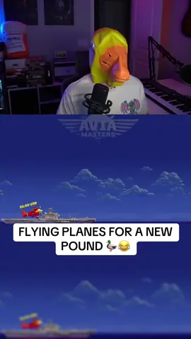 FLYING PLANES FOR A NEW POUND 🦆😂 #streamer #kick #duck #funny 