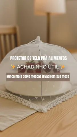 Esses protetores telados são essenciais na cozinha! Simples, baratos e salvam suas comidas dos insetos! ✨ #AchadinhosDaShopee #UtilidadesDomesticas #CozinhaLimpa #ProtetorDeAlimentos #fyp