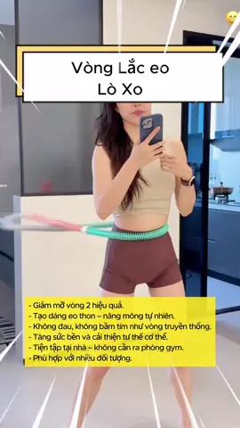 🔥 Vòng lắc eo lò xo – bí kíp eo thon ngay tại nhà! #VòngLắcEo #LắcEoGiảmMỡ #GiữDángTạiNhà #EoThonDángĐẹp #WorkoutAtHome 