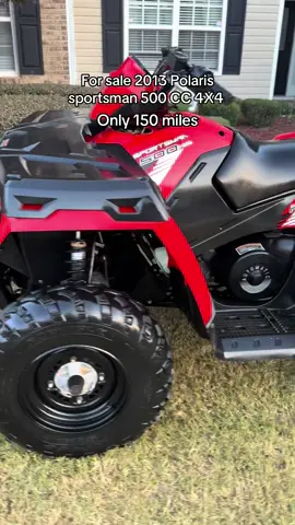 #Model 2013 Polaris sportsman 4 x #4 Selectabl Only 150 miles everything original one owner