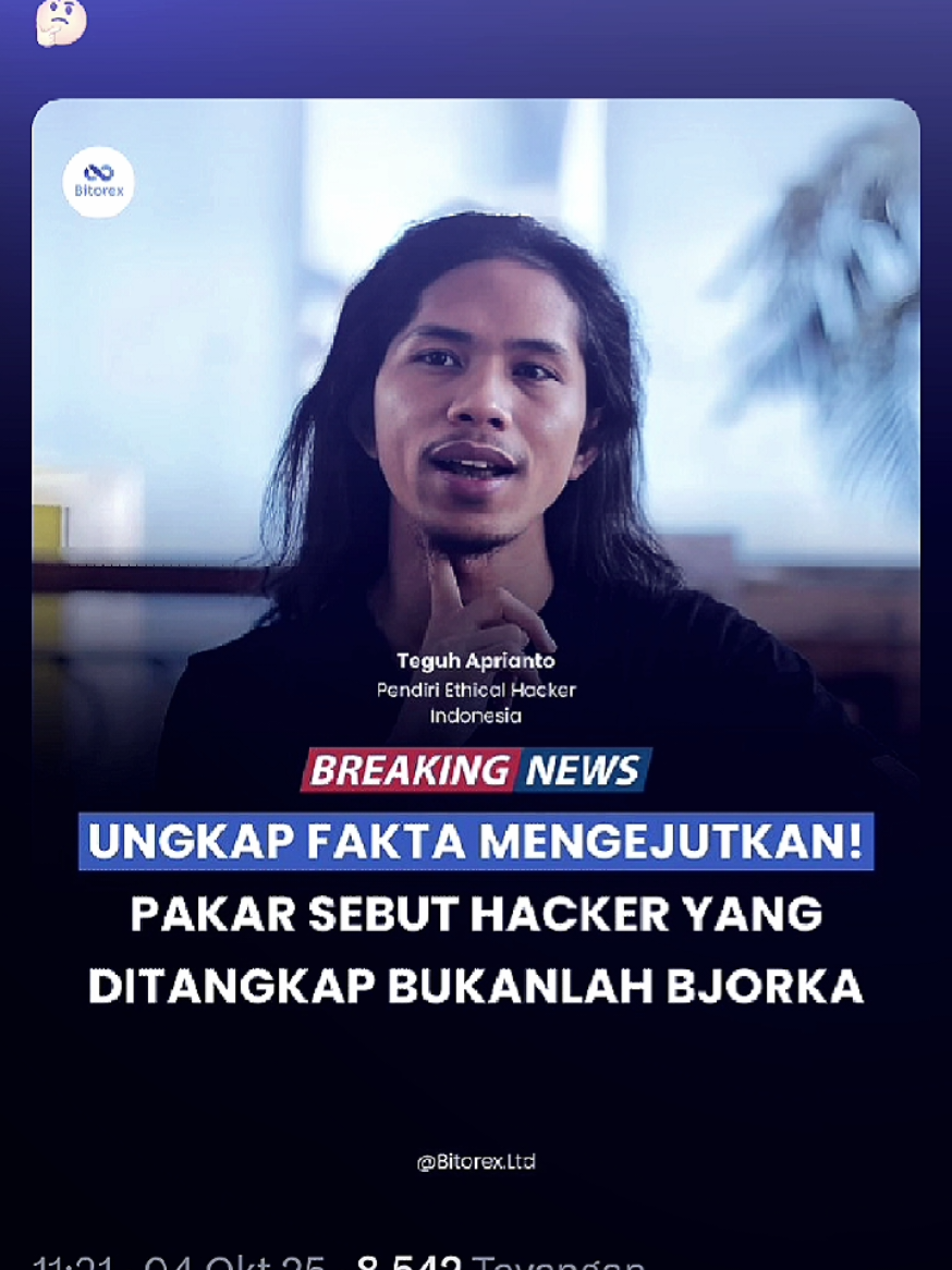 Kalo Ini berarti bukan Bjorka asli, Berarti Cuma Pengalihan Isu?🫣🫣 #viral #bjorka #foryoupage #beritaviral #fyp 