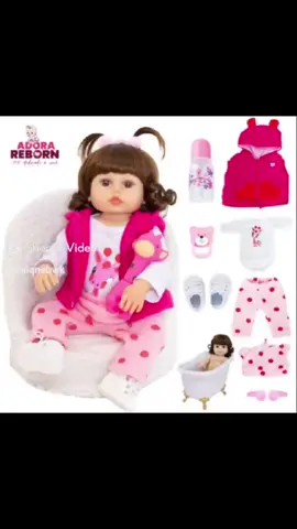 Boneca Bebê Reborn Girafinha Luxo Nova Realista de Silicone Pode Dar Banho Envio Imediato##bebereborn##boneca##reborn