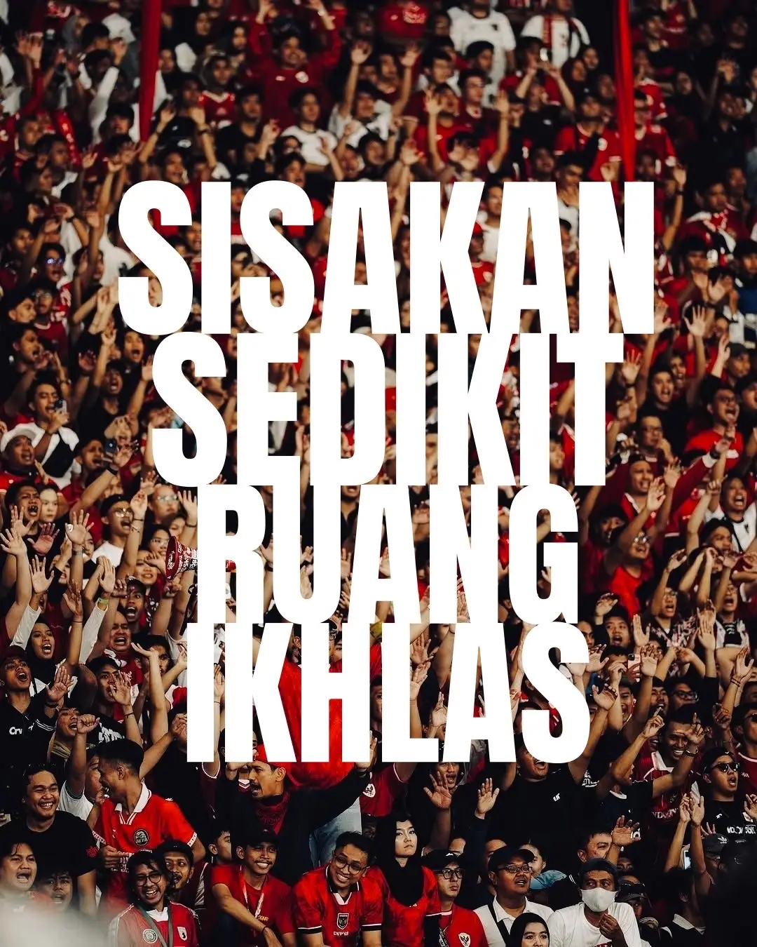 180 menit perjuangan, 100% tenaga, 1 hati untuk Indonesia. Kamis ini bukan sekadar pertandingan, tapi sejarah yang kita kejar. Sisakan sedikit ruang ikhlas — karena kita sudah berjuang sekuatnya 🇮🇩 #timnasindonesia #journey #worldcup #garudafight #worldcup2026 