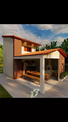 (P007) – Casa de Campo Pequena com Área Gourmet Esse e diversos outros modelos de projetos PRONTOS, já disponível em nosso site. WWW.DSPROJETA.COM.BR  #Casadecampo #edicula #casa2quartos #casaemL #chacara 