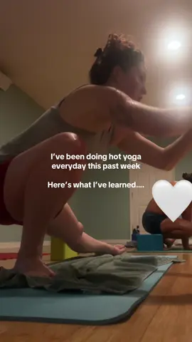 Hot Yoga has been so much fun & HUMBLING! The amount of sweat that leaves my body is ridiculous.  Typically within the first 20 mins, my eyes are already burning from the sweat and I’m sliding up and down my mat — hence the towel💦 Overall feeling 10/10 but I am TIRED! But it’s soo accomplishing. I’m really utilizing my unlimited membership for the month☺️ #Fitness #hotyoga #yogagirl #Lifestyle #workout 