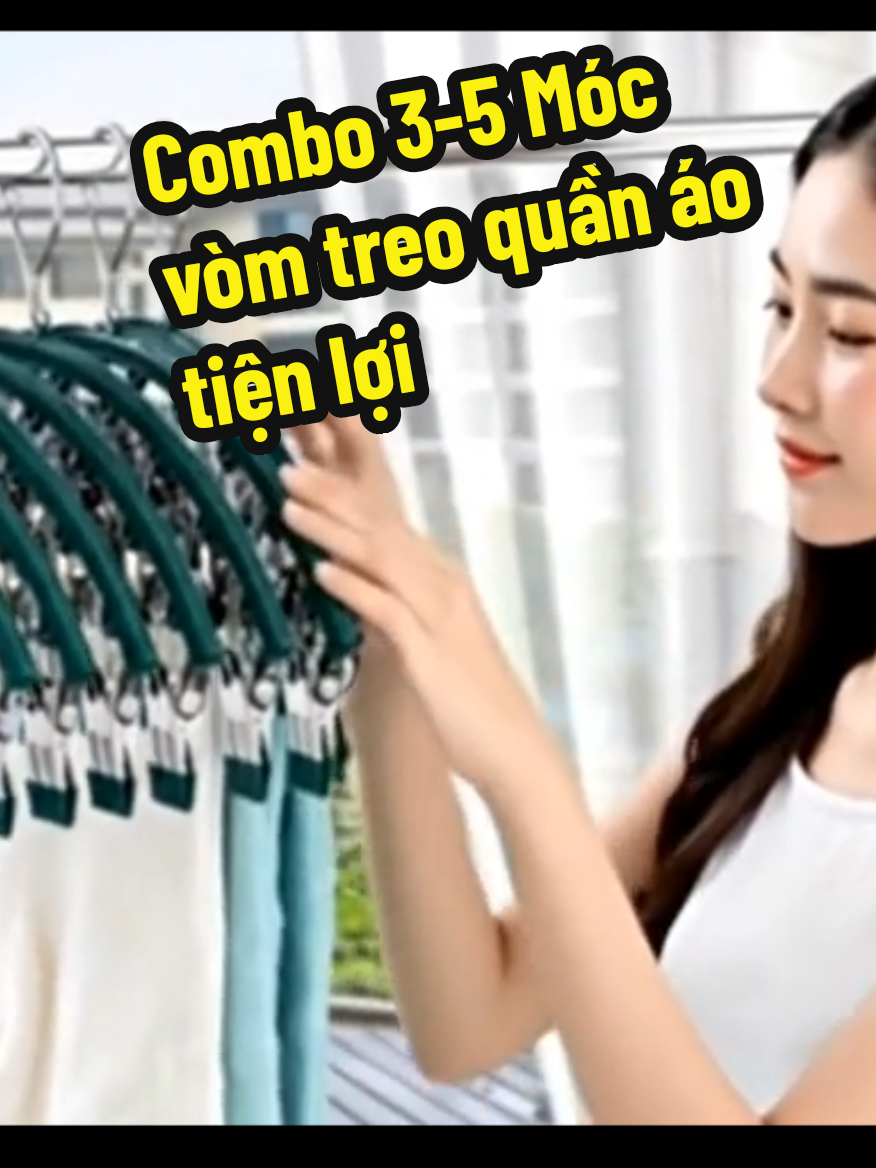 Combo 3-5 Móc vòm treo quần áo, khăn, tất tiện lợi #viral #moctreoquanao #kepphoiquanao #noitro 