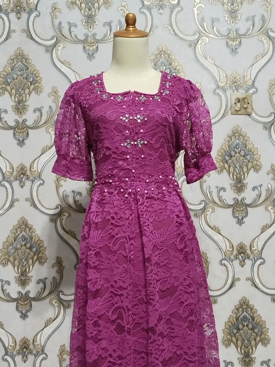 #dressbrukat #dresspesta  #dresscantik 