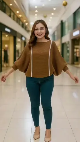 LAURA Batwing Knit Rajut Blouse atasan wanita model kelelawar  #atasanwanita#knitrajut#blouse#fyp 