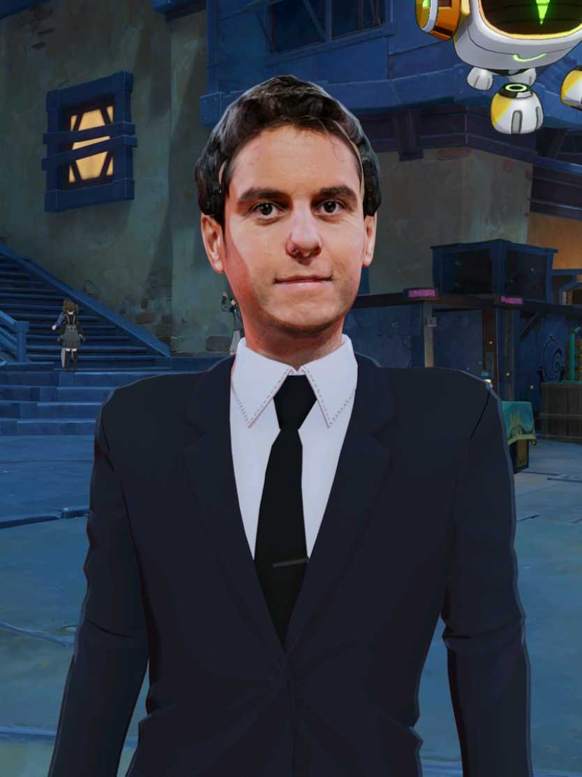 Après Macron c'est au tour de Gabriel Attal de faire son entrée  (Gabriel Attal créé par moi Macron sur Sketchfab puis importer dans le jeu par moi) #GenshinImpact #mods #gabrielattal #gaming #zhongli @Gabriel Attal 