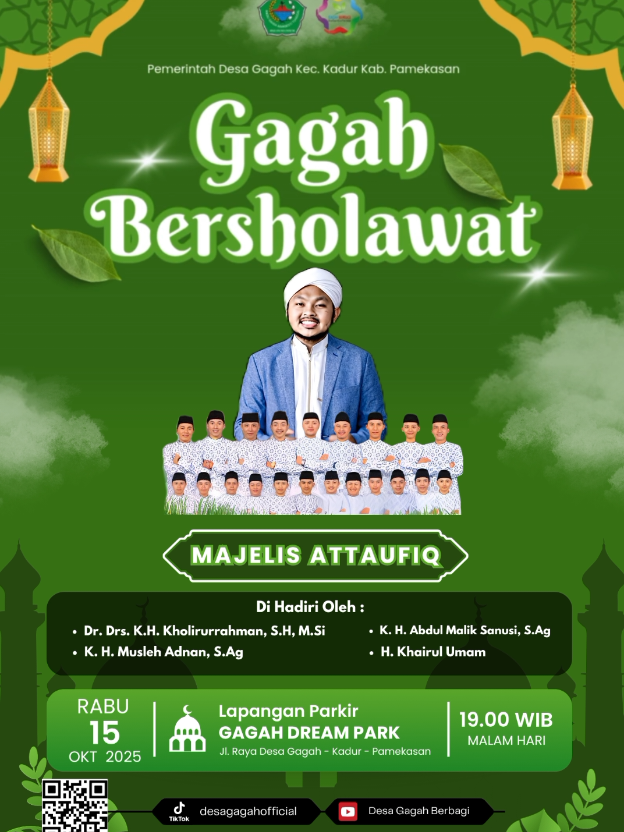 contoh pamflet pakai AI . pamflet resmi cek di tiktok desagagahofficial #fypシ゚ #hajiher #attaufiq #majelisattaufiq #videoai 