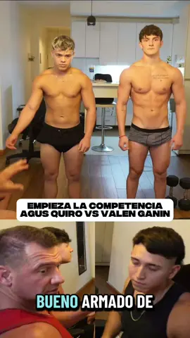 Empieza la competencia de posing entre Agus Quiro y Valen Ganin  #competencia #posing #Fitness #culturismo 