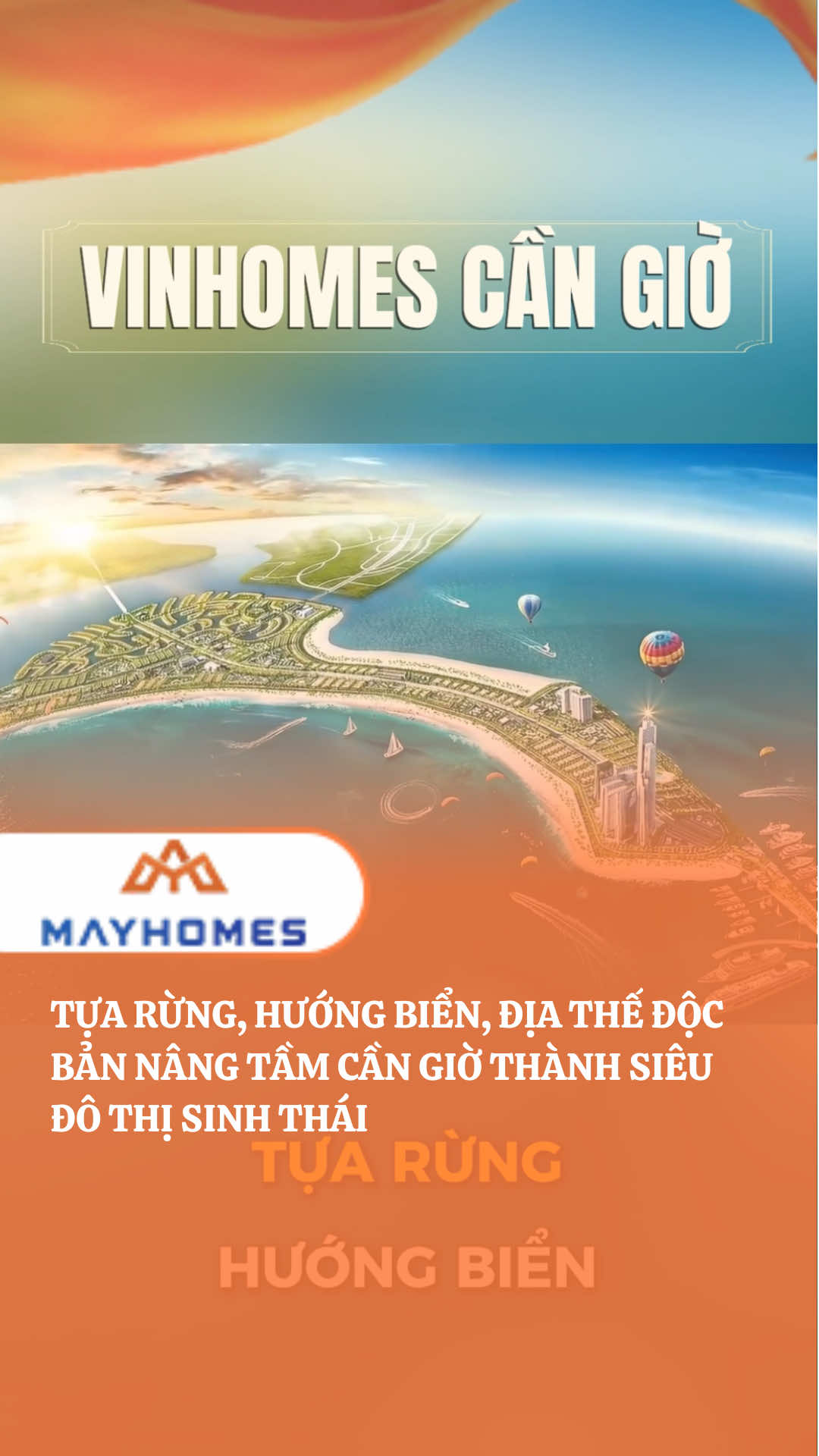 Vinhomes Cần Giờ - tựa rừng, hướng biển, địa thế độc bản #cangio #bds #hot #xh #thanhphobien 