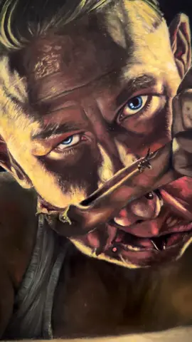 The story of Ed Gein is truly intense, so was making this painting. I thank @Netflix for the wild and exciting challenge! Watch MONSTER: THE ED GEIN STORY, now playing! #Netflixpartner #MonsterTheEdGeinStory #painting #sculpture #horror